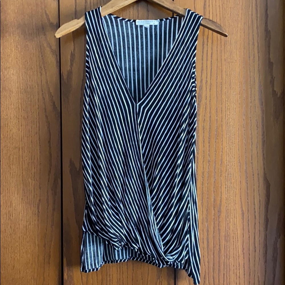 NWOT black and white dress shirt